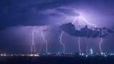 Lightning threatens city